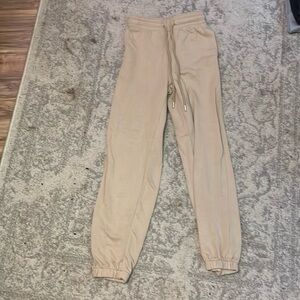 Tan h&m sweatpants